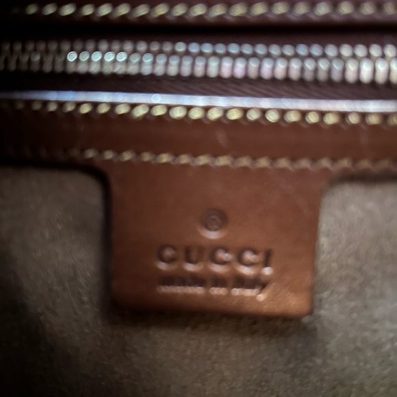 Authentic GUCCI GG Supreme Monogram Linea A Hobo Brown - Picture 5 of 13